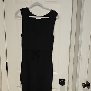 Black Wide Leg Knit Romper